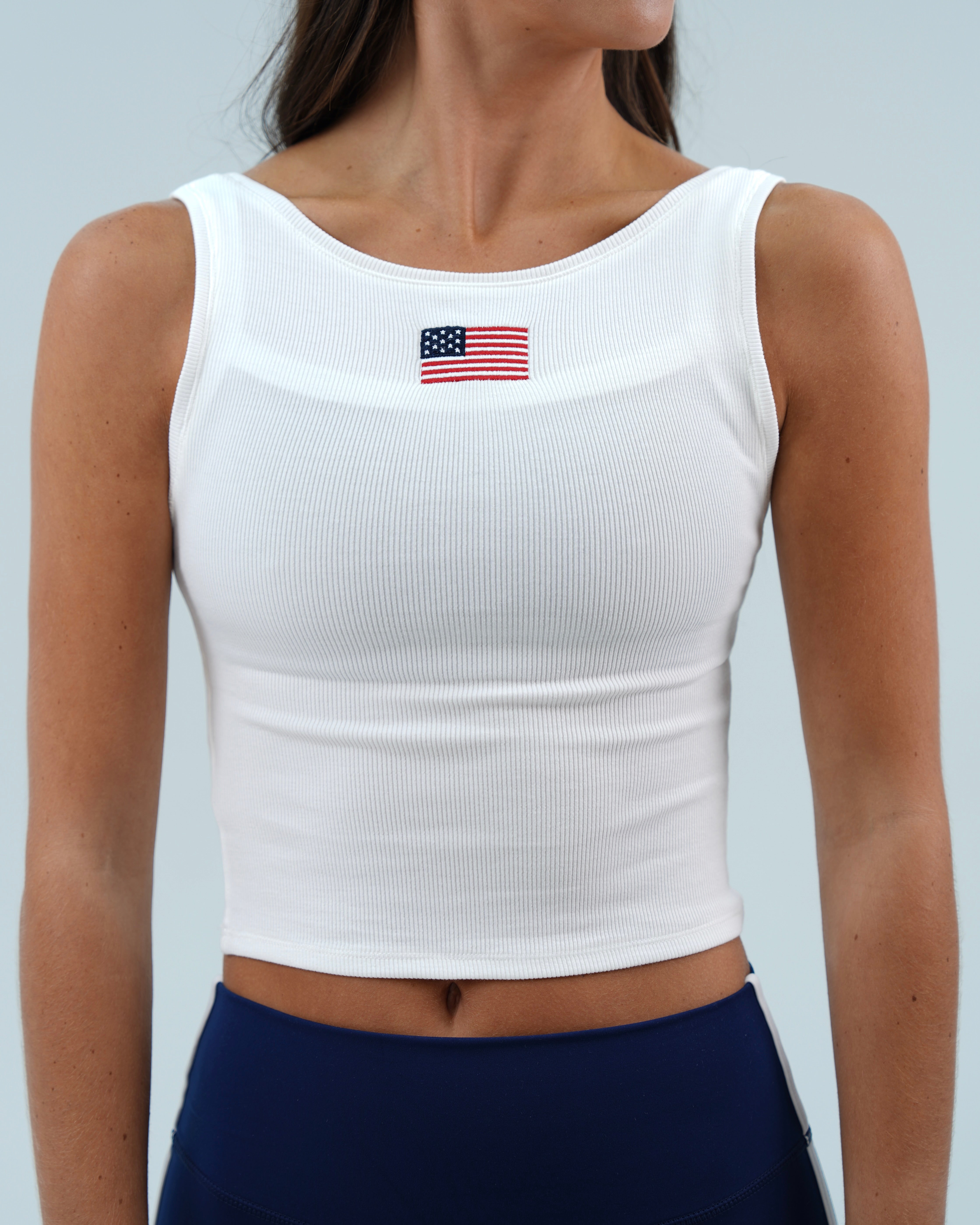 Cotton Americana Tank - White