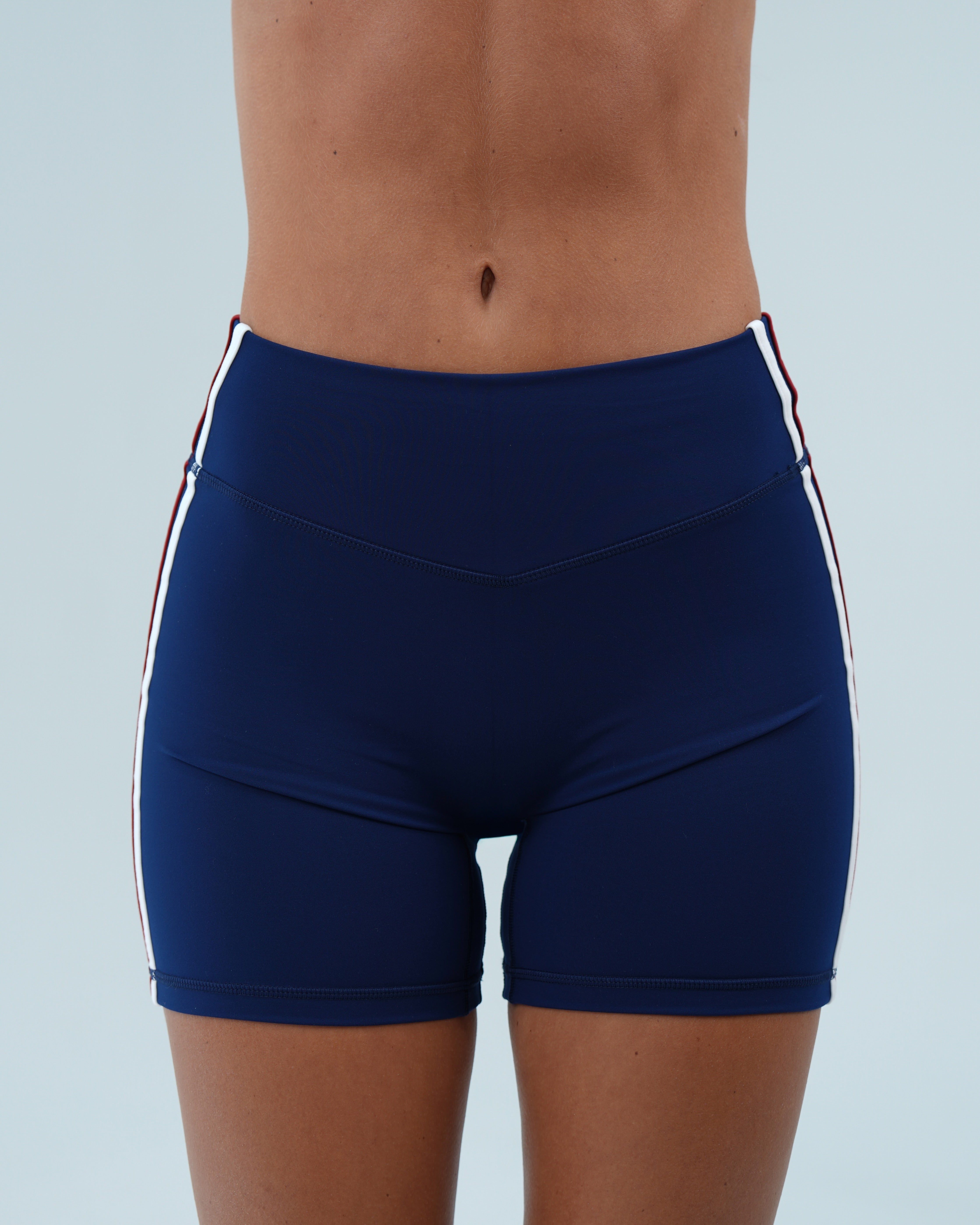 Sporty Stripe Bridge Short - Americana