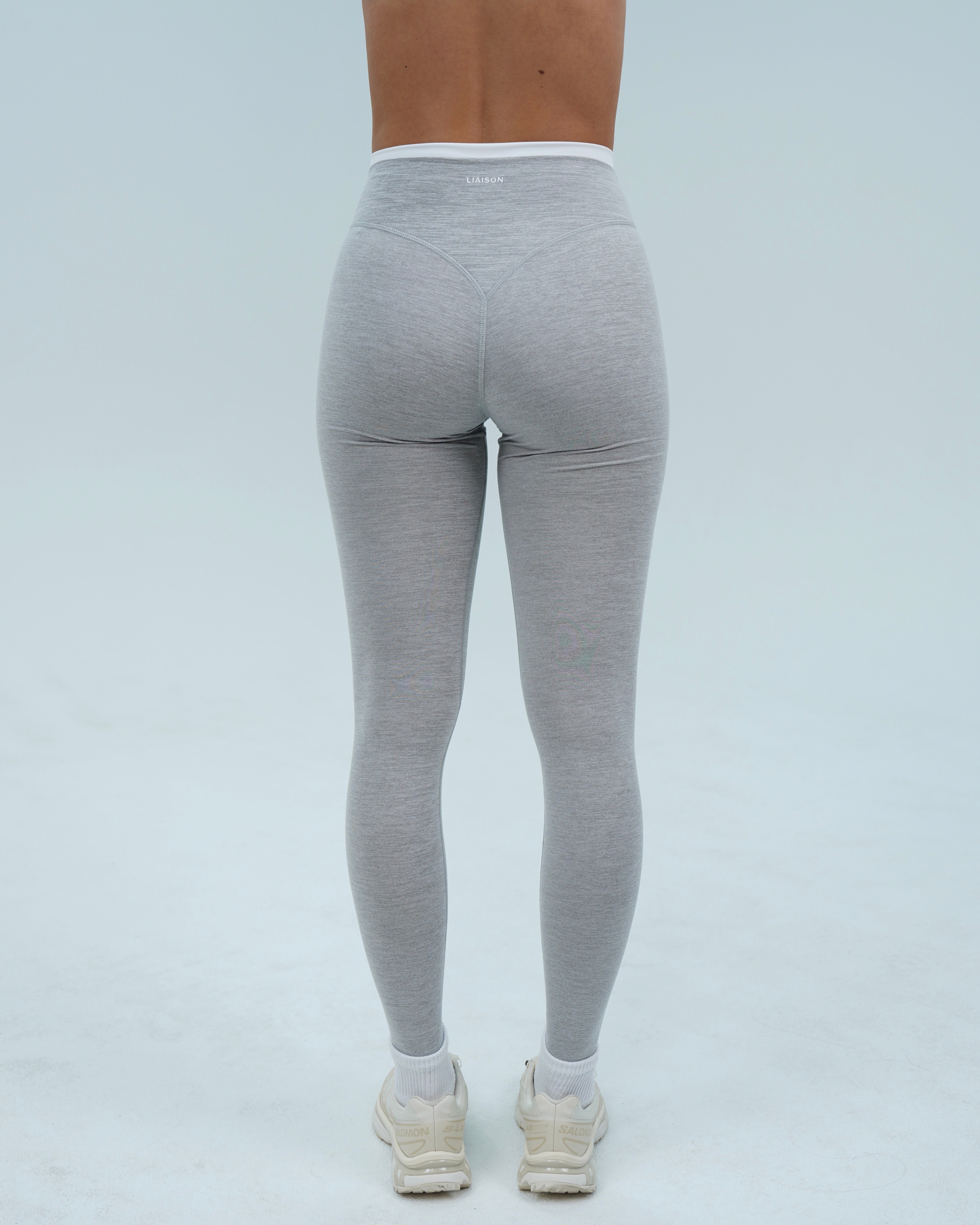 Layered Sculpt Pant - Storm & White