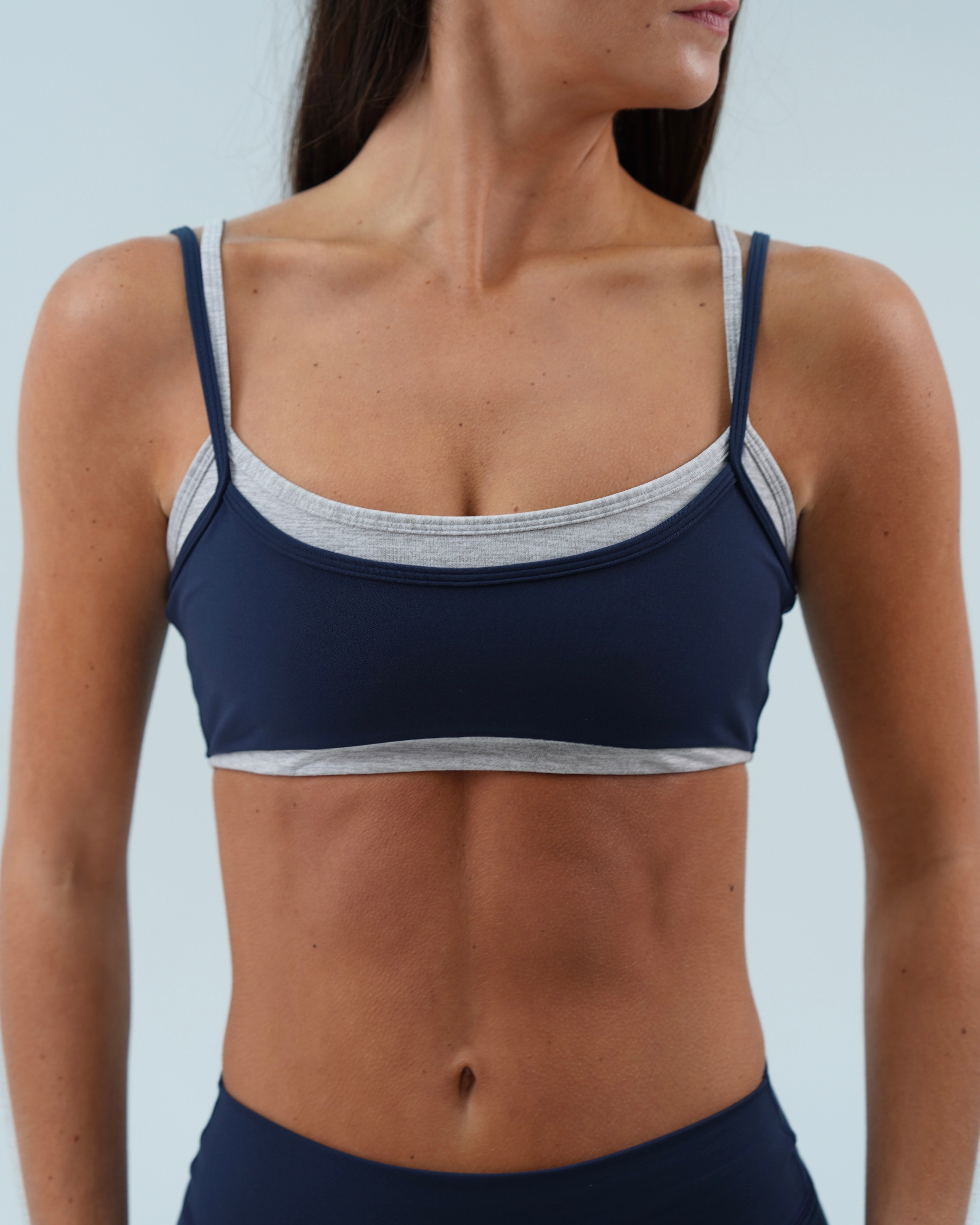 Double Layer Scoop Bra - Cypress & Storm