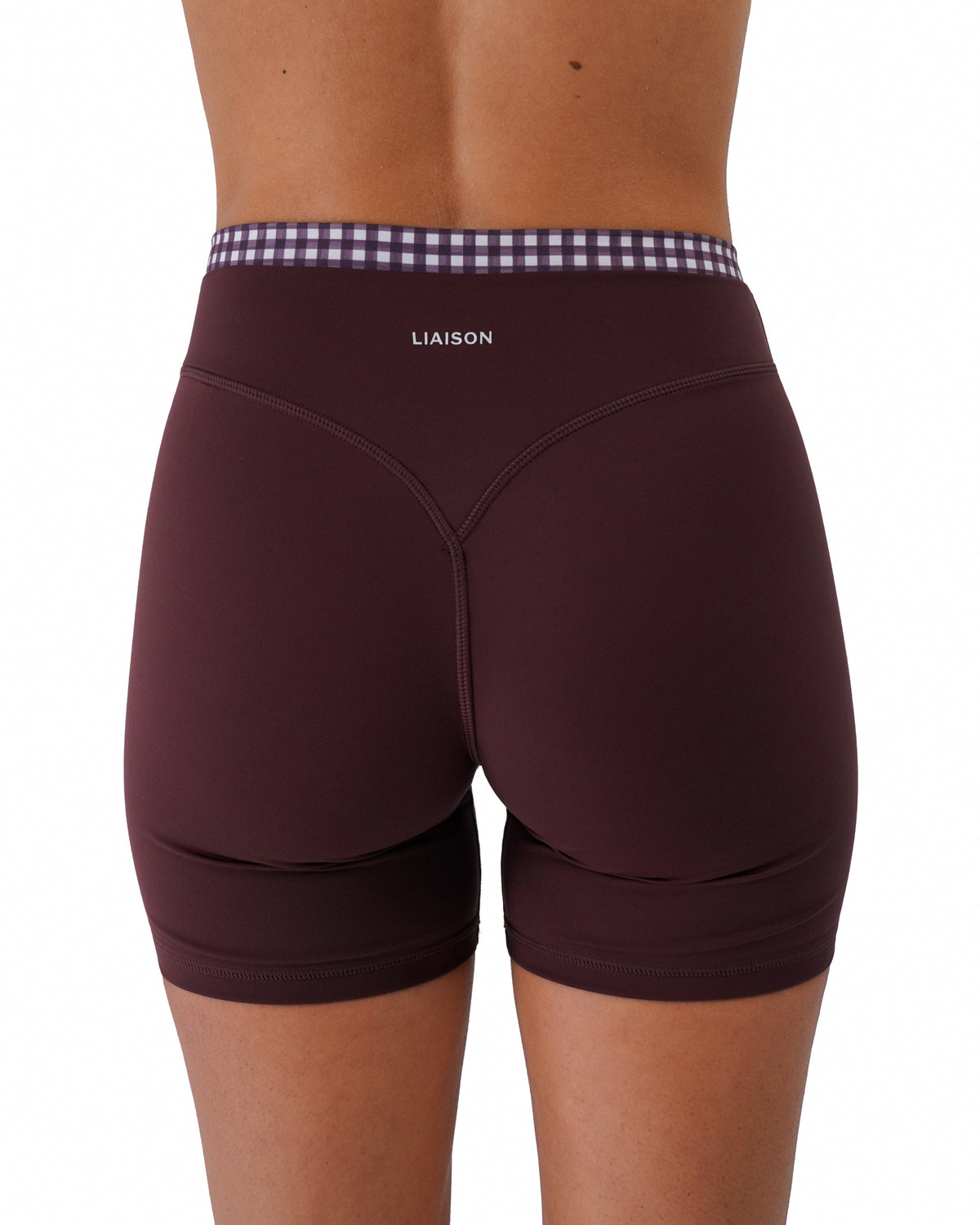 Layered Sculpt Short V2 - Chocolate Cherry & Gingham
