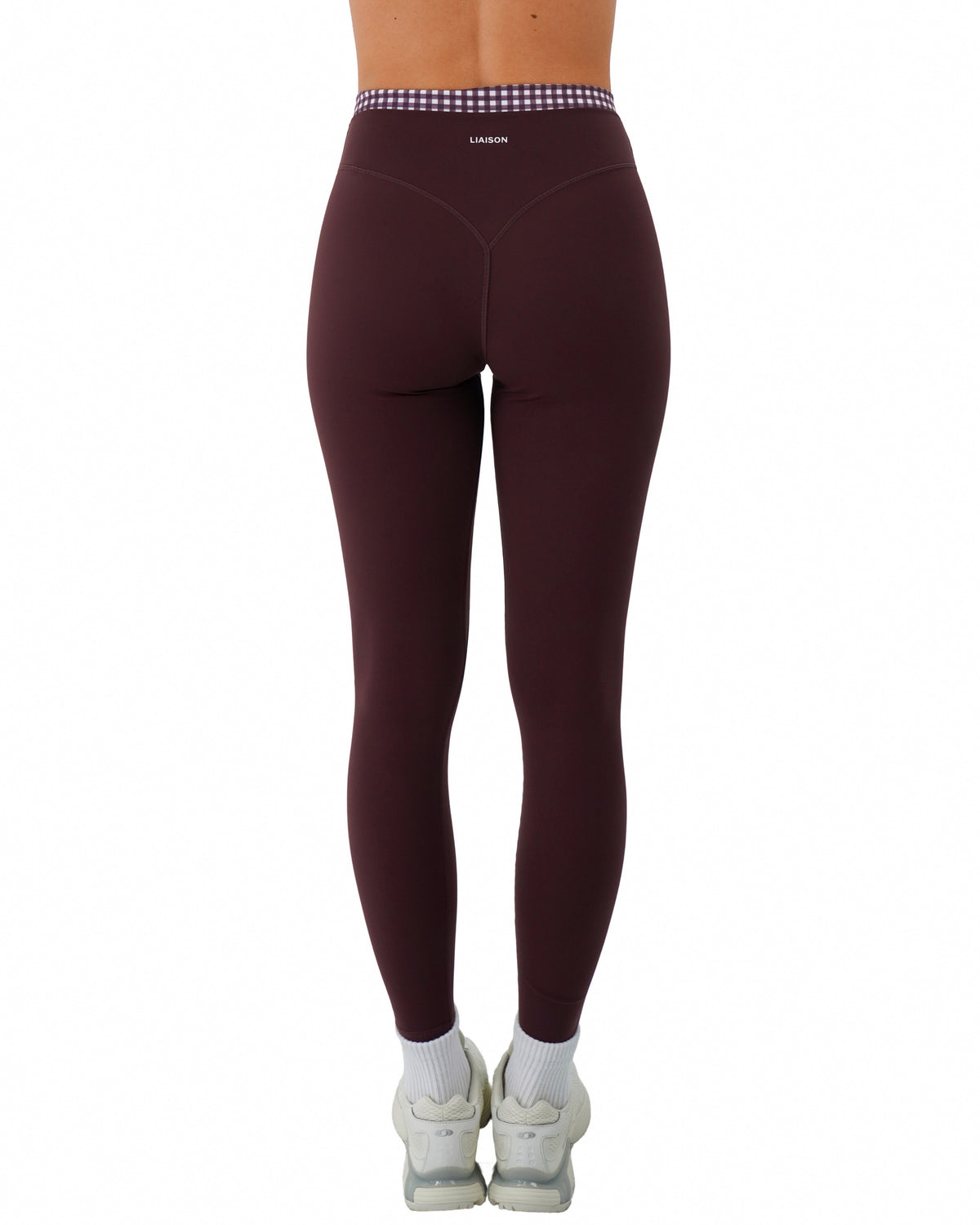 Layered Sculpt Pant V2 - Chocolate Cherry & Gingham