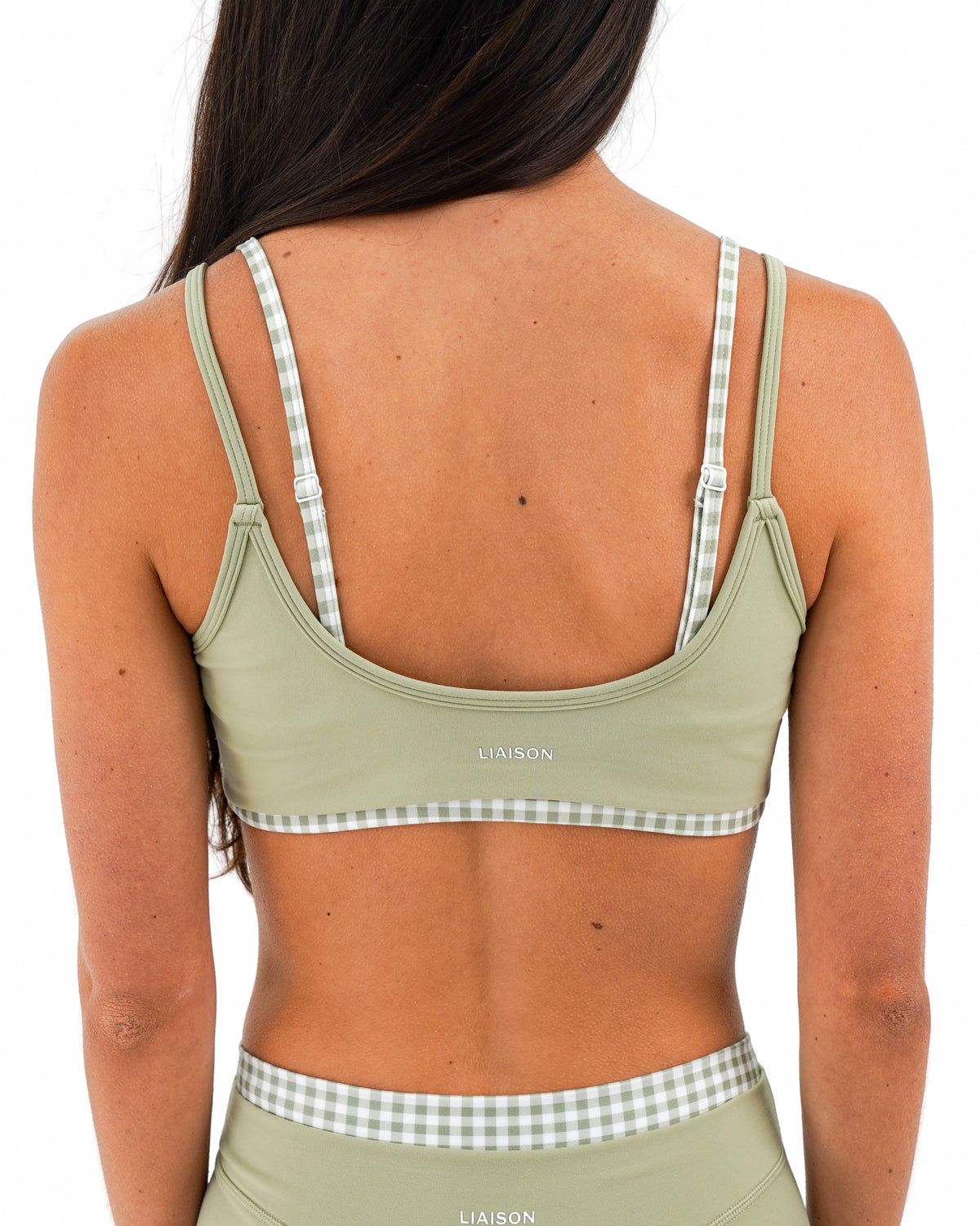 Double Layer Scoop Bra - Flora & Gingham