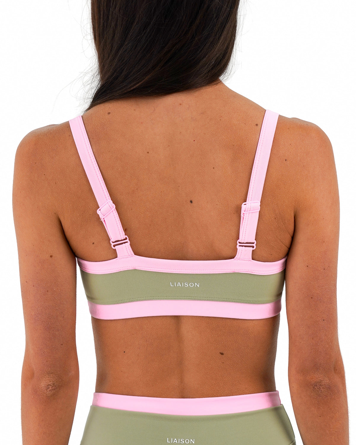 Contrast Bra - Flora & Soft Pink