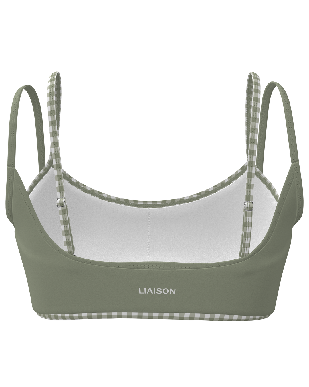 Double Layer Scoop Bra - Flora & Gingham