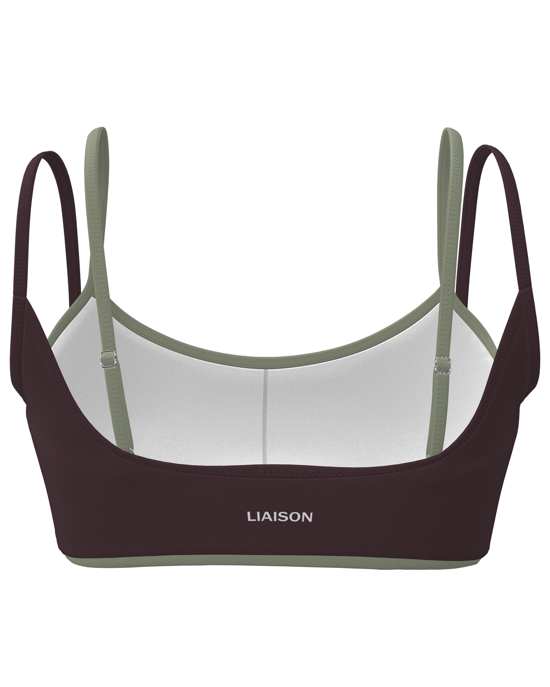Double Layer Scoop Bra - Chocolate Cherry & Flora