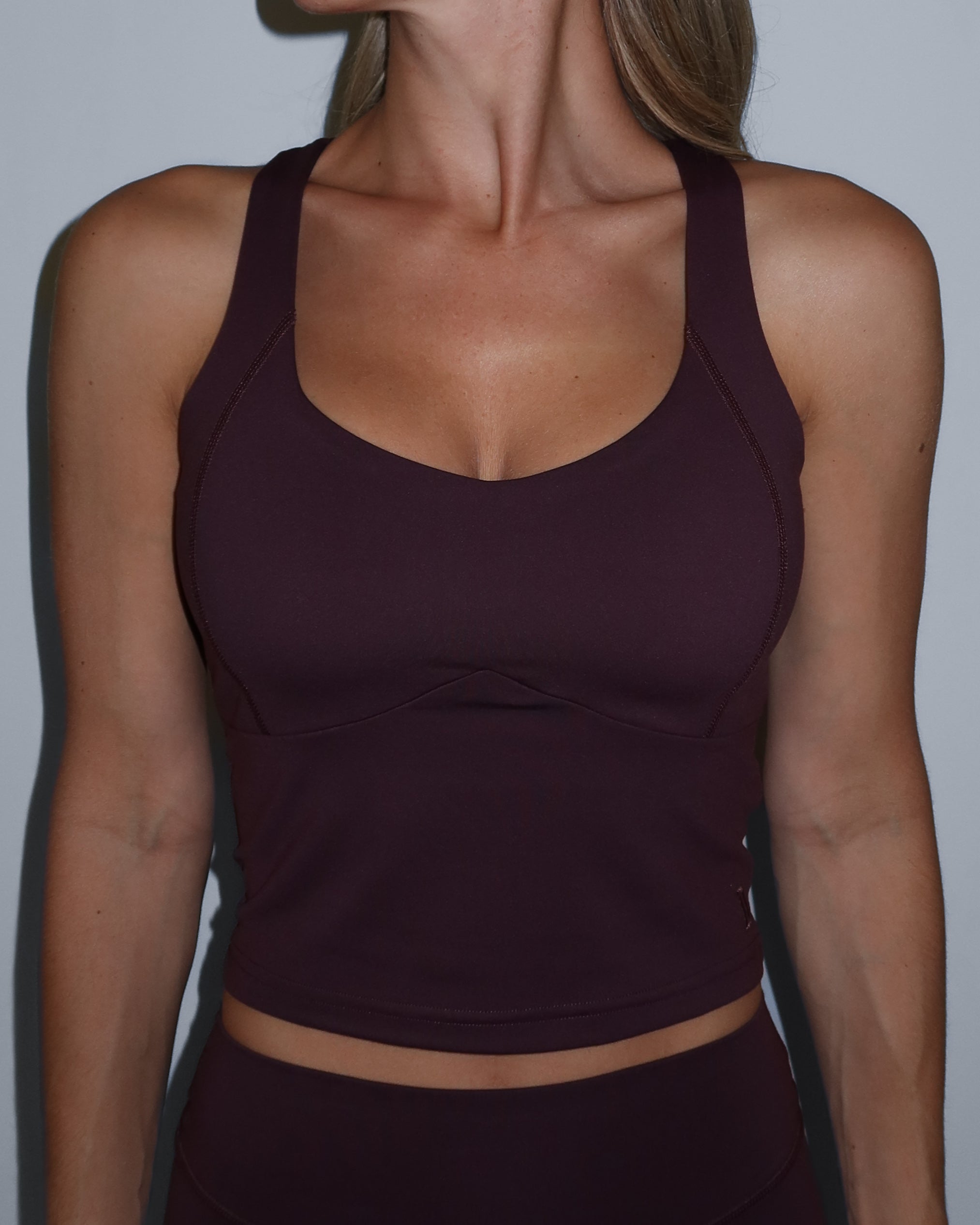 Contour Crop - Chocolate Cherry