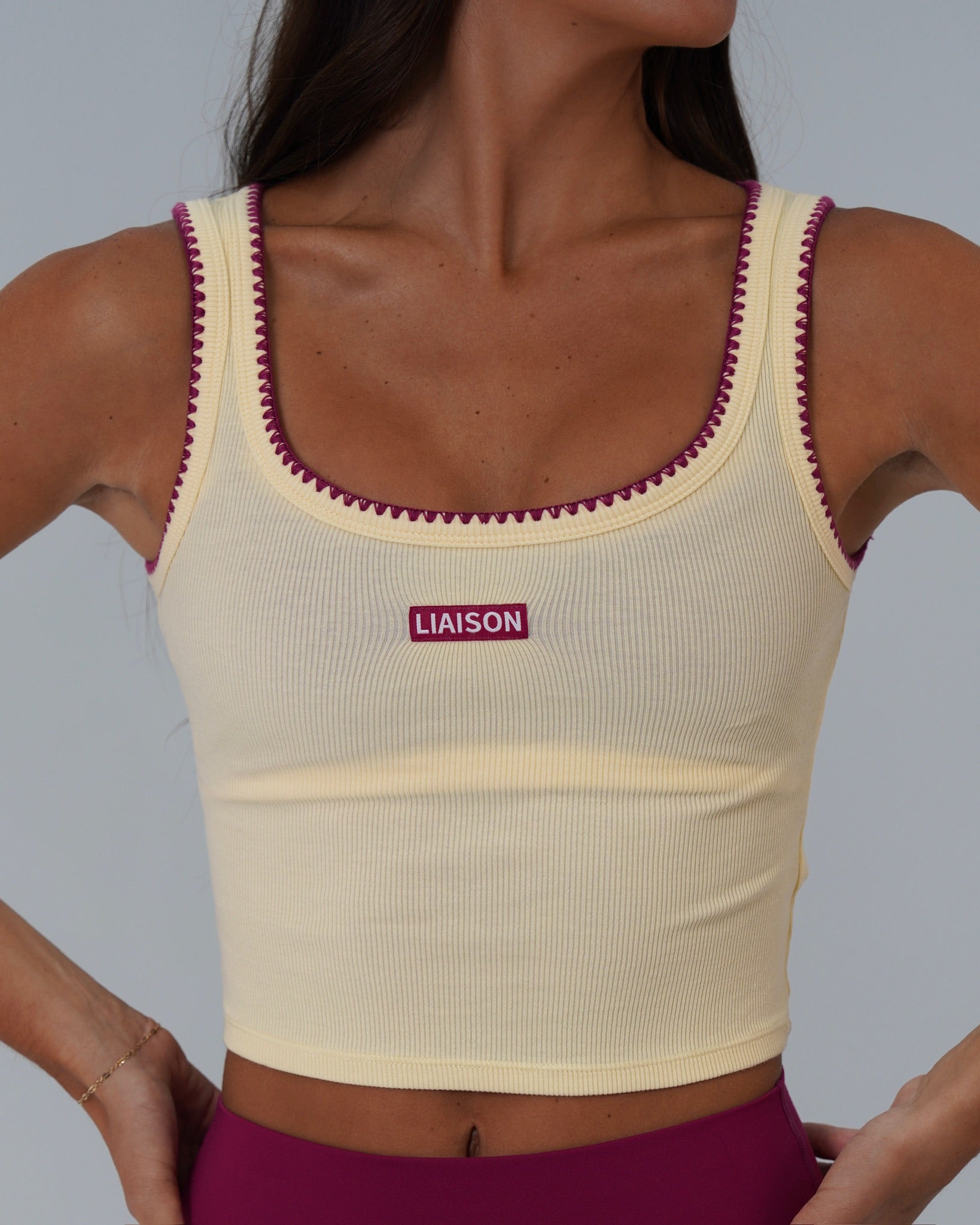 Signature Cotton Patch Tank - Daylight & Berry