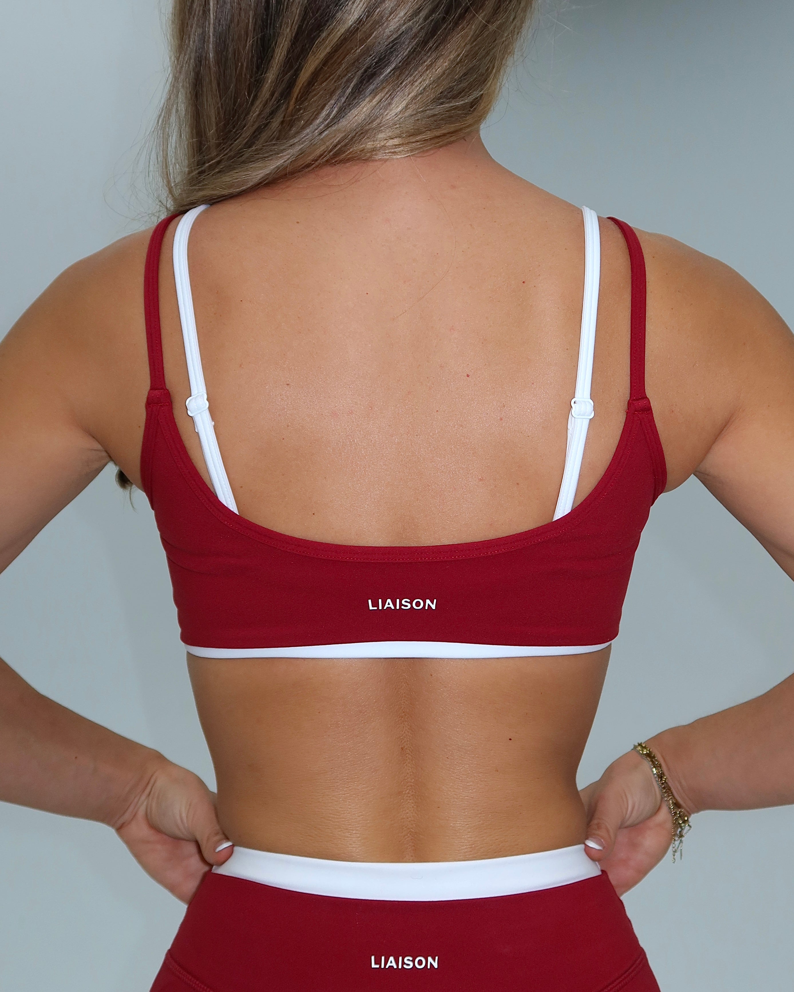 Double Layer Scoop Bra - Kiss & White