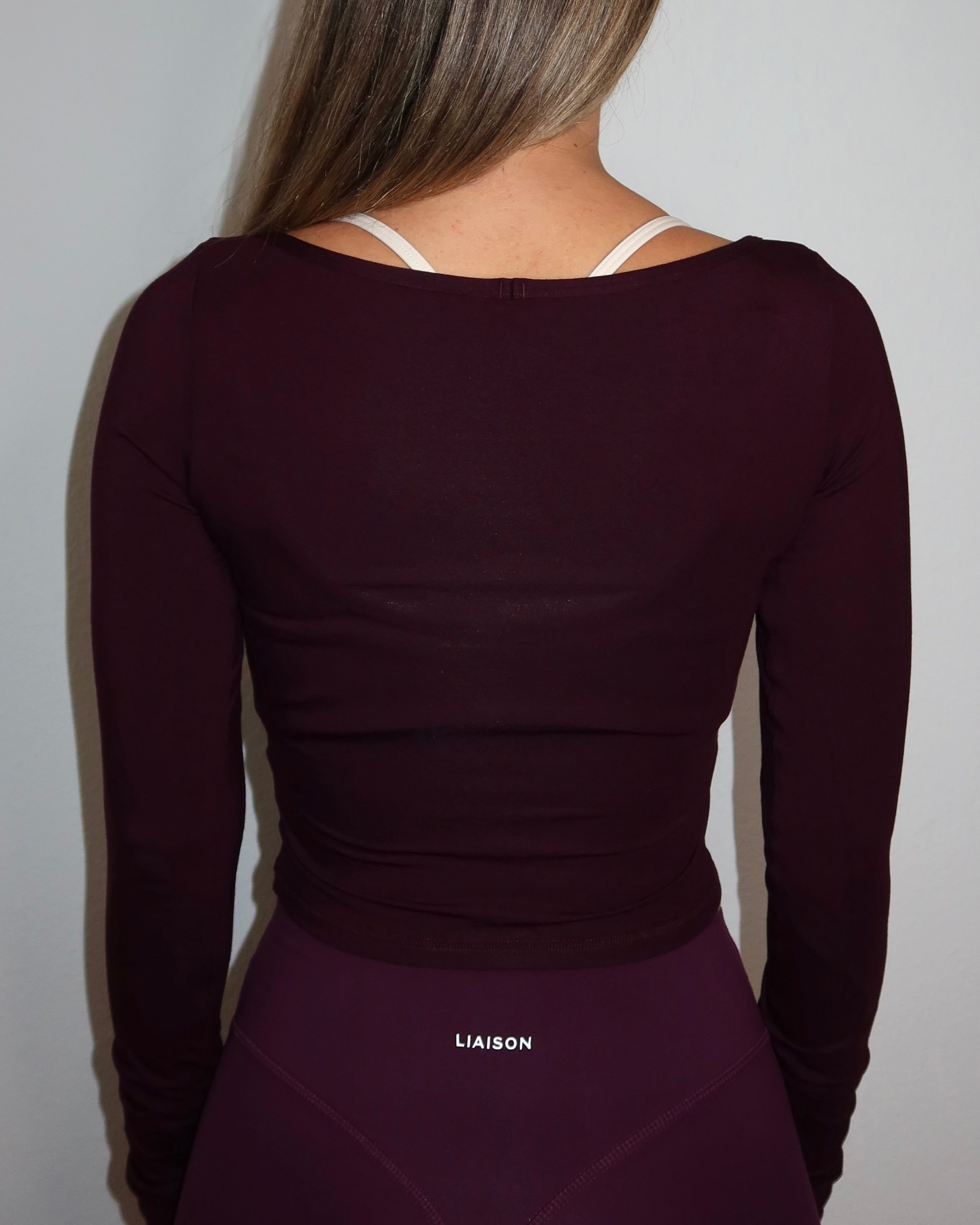 Pirouette Wrap Top - Merlot