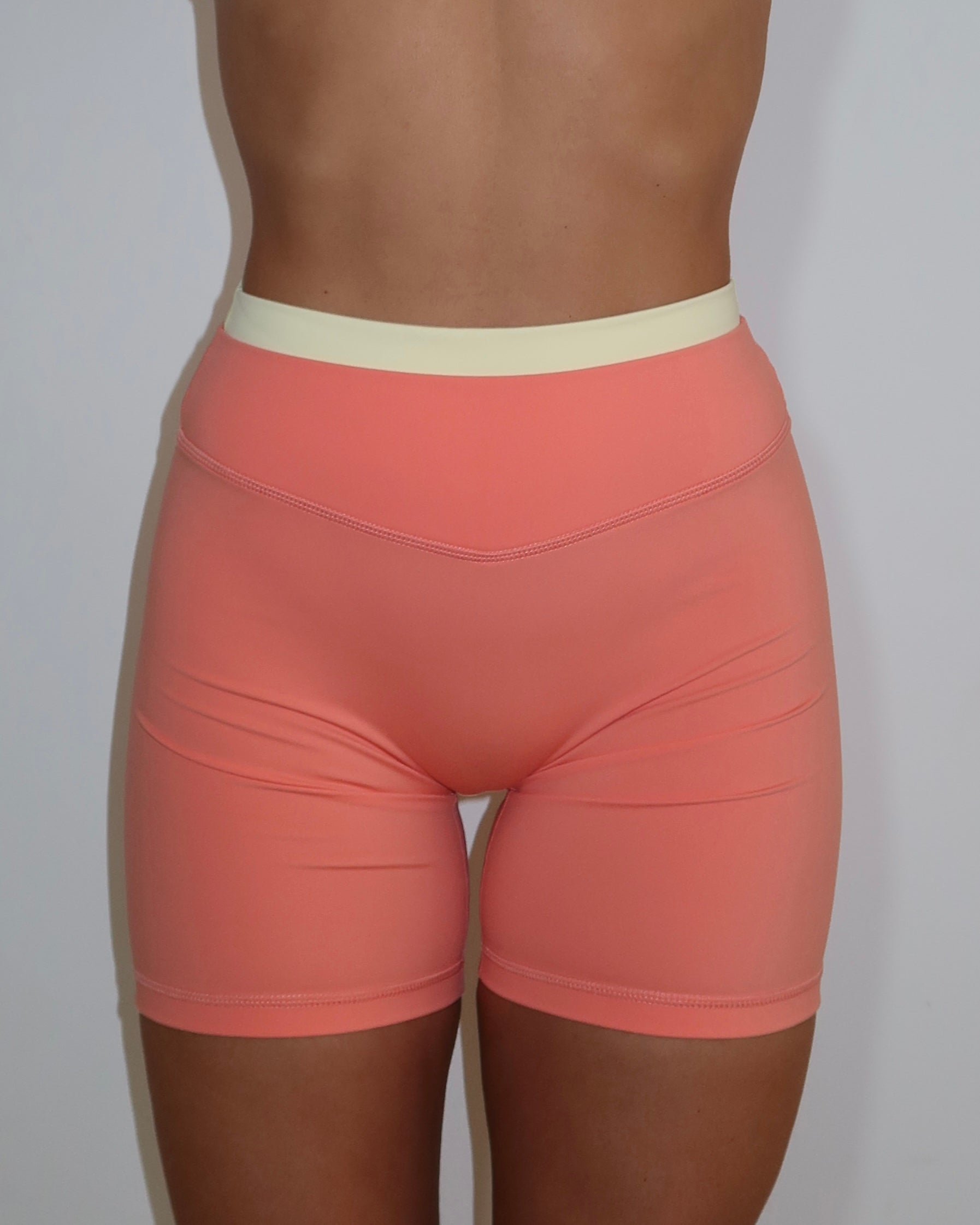 Layered Sculpt Short - Guava & Daylight