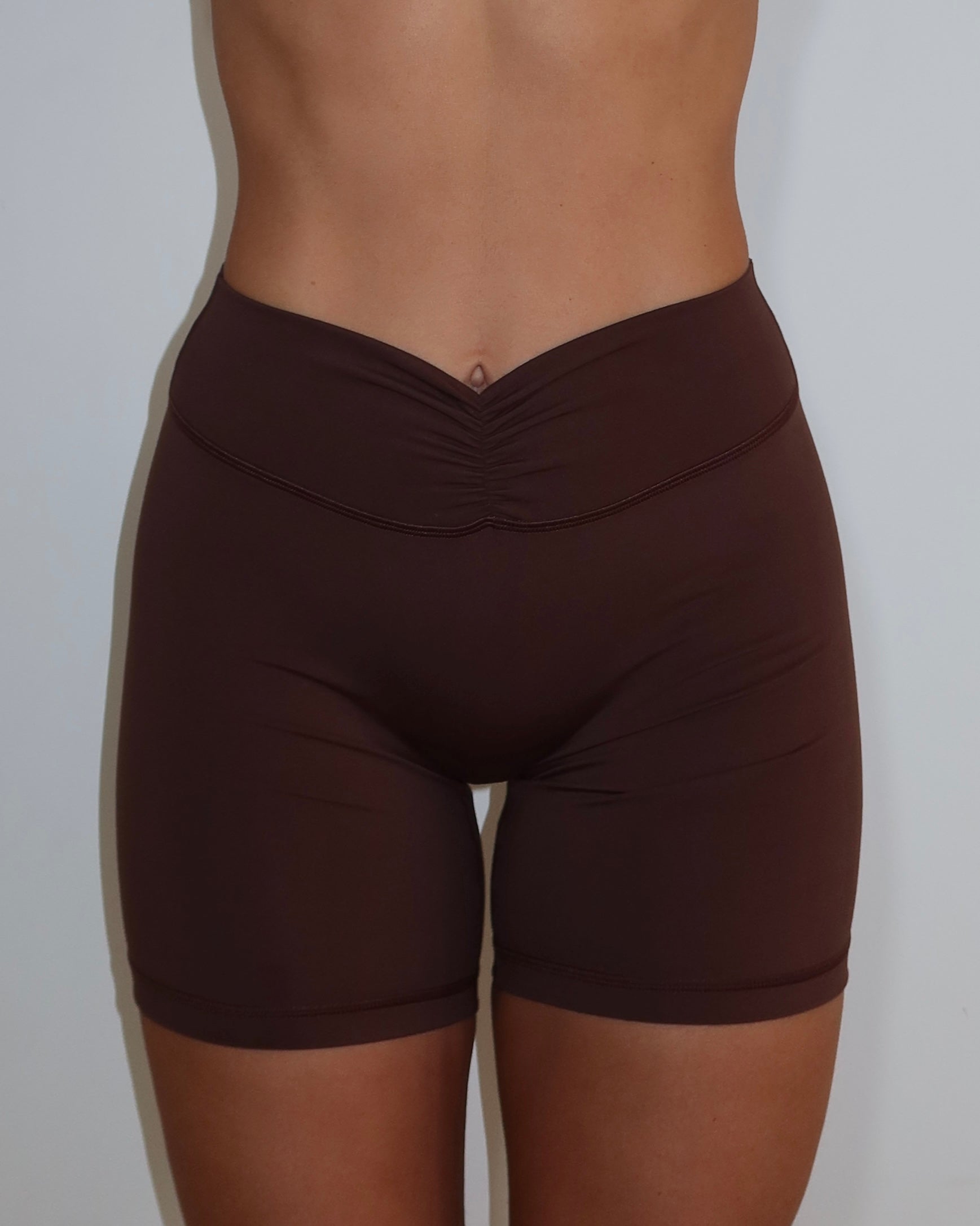 Scrunch Short - Mocha Brown