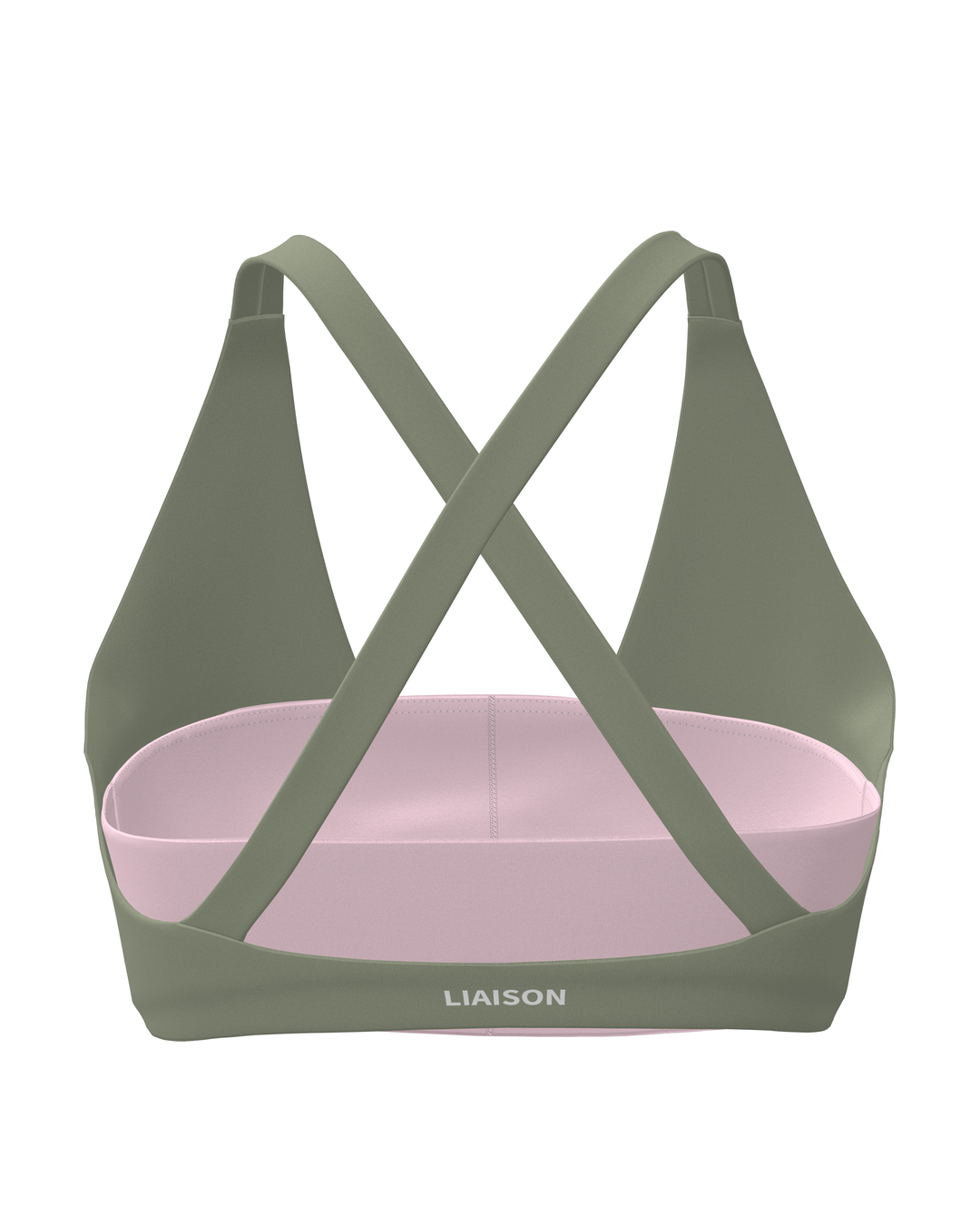 Double Layer Curve Bra - Flora & Soft Pink