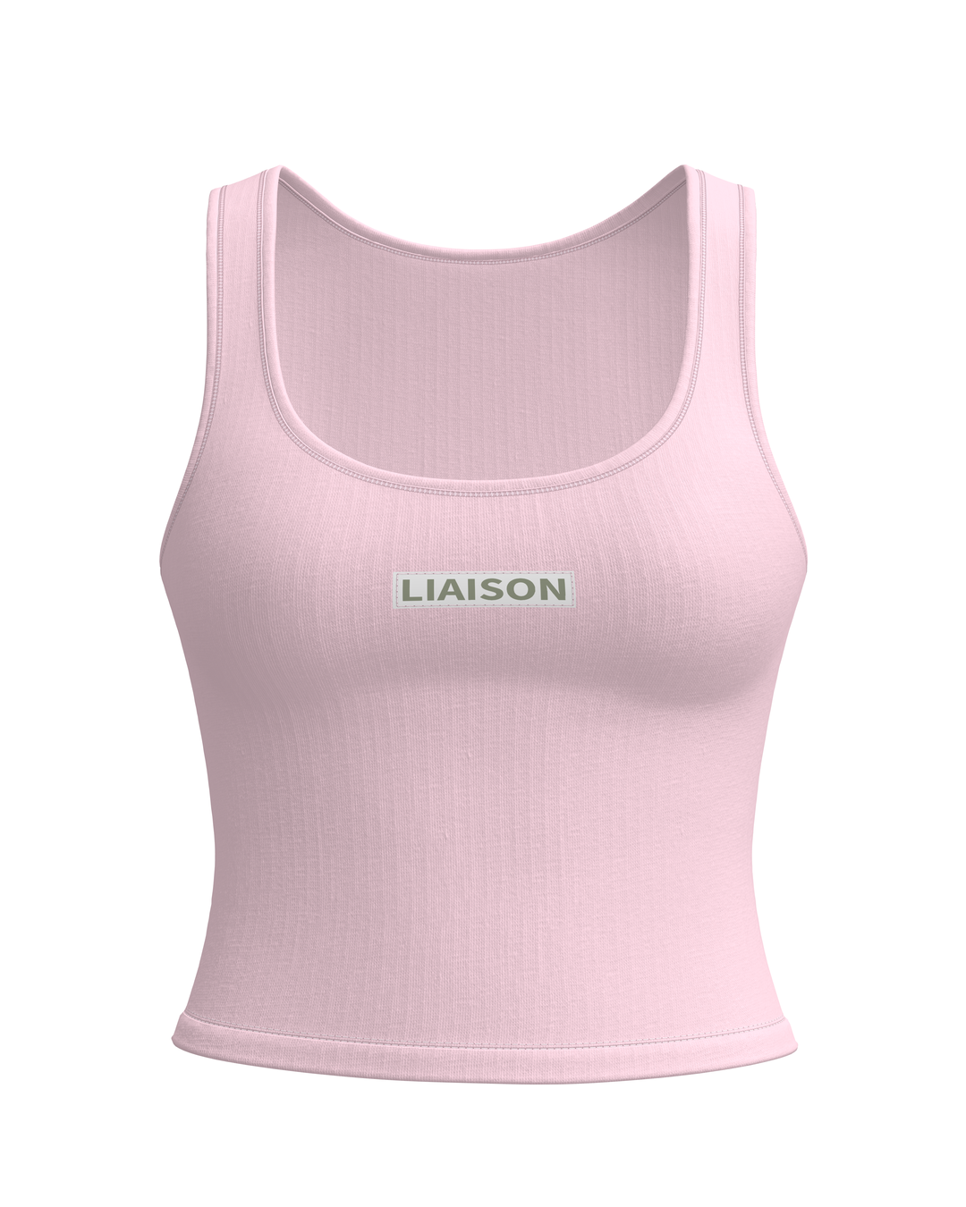 Signature Cotton Patch Tank - Soft Pink
