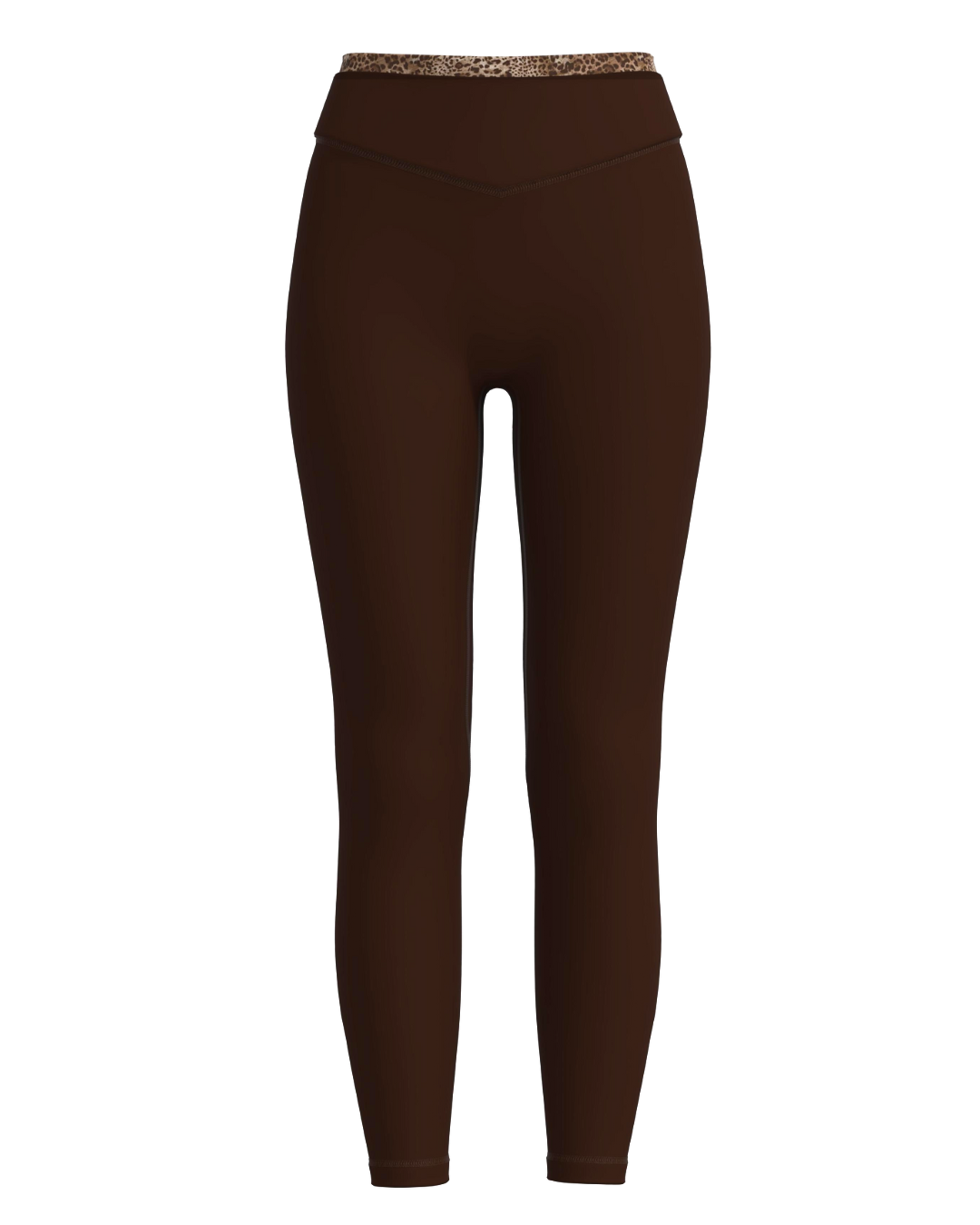 Layered Sculpt Pant - Mocha Brown & Wild Side